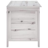 Tuinbox 99x49,5x58,5 cm massief vurenhout wit - thumbnail