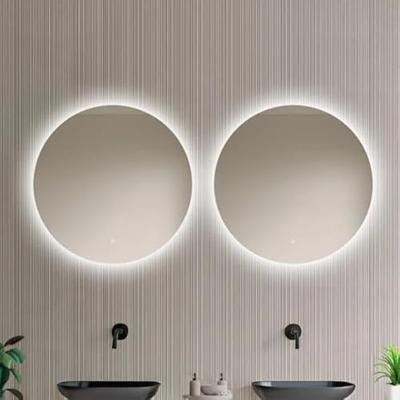 Loxa - Ronde Badkamerspiegel Lena met Led 50cm - Dimbaar - Condensvrij vlak - Duurzame kwaliteit - Eenvoudige installatie