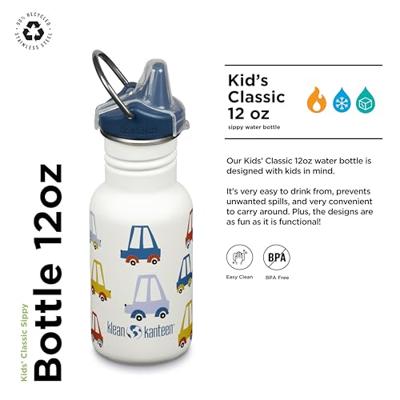 Klean Kanteen Kid Classic Narrow 355ml/12oz + Sippydop Drinkfles Cars 355ml Klean Kanteen Kid Classic Narrow 355ml/12oz + Sippydop Drinkfles Cars 355ml