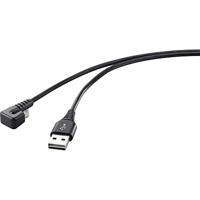 Renkforce USB-kabel USB 2.0 USB-A stekker, USB-micro-B stekker 1.00 m Zwart RF-4598342 - thumbnail