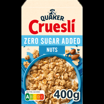 Quaker Cruesli Zero Sugar Added Noten 400 gr bij Jumbo