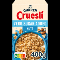 Quaker Cruesli Zero Sugar Added Noten 400 gr bij Jumbo - thumbnail