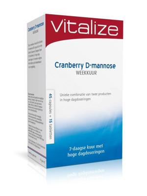 Vitalize Cranberry D-mannose Weekkuur Capsules & Tabletten