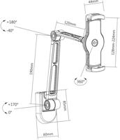 Techly ICA-TBL 2802 houder Tablet/UMPC Zwart Passieve houder - thumbnail