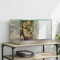 VidaXL Terrarium met opslag doorzichtig 60 x 40 x 40 cm glas - thumbnail