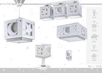 Dalber plafondlampen Moonlight 3 stuks 20 cm grijs - thumbnail