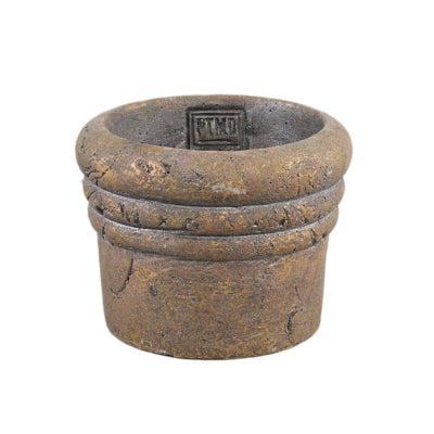 PTMD bloempot helena s bruin 12 cm | 12 stuks