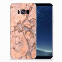 Samsung Galaxy S8 Plus | TPU | Siliconen hoesje | Marmer Oranje - thumbnail