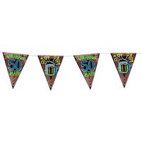 Paperdreams neon party vlag abraham - thumbnail
