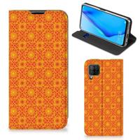 Huawei P40 Lite | Hoesje met Magneet | Batik Oranje - thumbnail