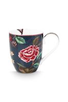 Pip Studio Mok XL Flower Blues Blauw - thumbnail
