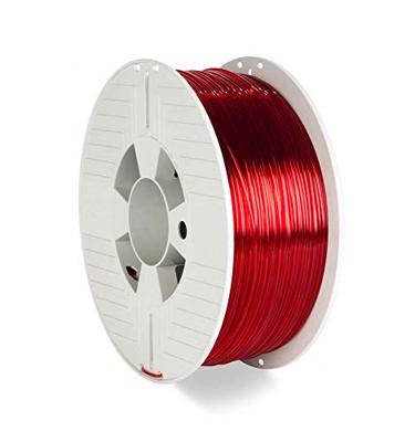 Verbatim 55054 55054 Filament PETG 1.75 mm 1 kg Rood (transparant) 1 stuk(s) Verbatim 55054 55054 Filament PETG 1.75 mm 1 kg Rood (transparant) 1 stuk(s)