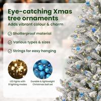 VidaXL Kunstkerstboom met 300 led groen en wit 300 cm pvc en metaal - thumbnail