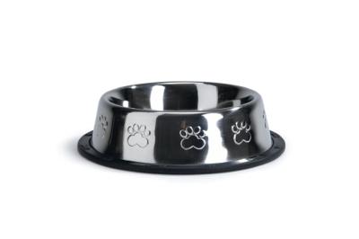 Hondervoerbak antislip met voetopdruk. 22 cm