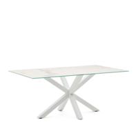 Kave Home Eettafel 'Argo' Iron Moss Keramiek, 180 x 100cm, kleur Wit - thumbnail