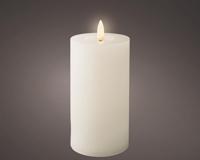 Lumineo ledkaars d7h15cm wit - thumbnail