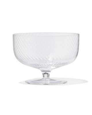 HEMA Ijscoupe Bergen glas twist reliëf (transparant)
