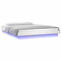 Bedframe LED massief hout wit 120x190 cm 4FT Small Double - thumbnail