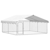 VidaXL Hondenkennel met dak 300x300x150 cm - thumbnail
