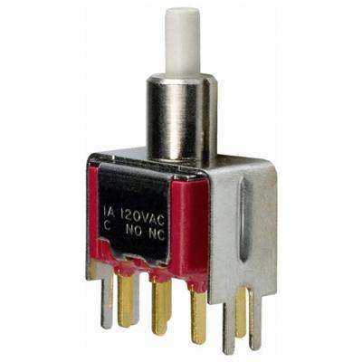 C & K Switches 8221SD9V3GE Push button 8020 Series Druktoets 28 V/DC 2x aan/(aan) 1 stuk(s) Bulk