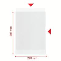 Esselte L-map, 100 % gerecycleerd, transparant, doos van 20 stuks - thumbnail