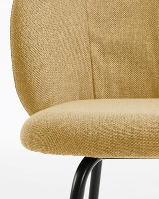 Kave Home Eetkamerstoel 'Minna' kleur Mosterdgeel