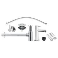 Differnz fontein installatie set chroom - thumbnail