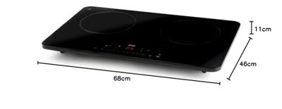Domo DO333IP kookplaat Zwart Aanrecht Inductiekookplaat zones 2 zone(s)