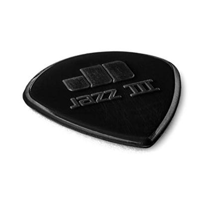 Dunlop Jazz III Black Stiffo 6-pack plectrums Dunlop Jazz III Black Stiffo 6-pack plectrums