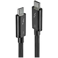 MicroConnect TB3005 USB-kabel USB 3.2 Gen1 USB-C, Thunderbolt (USB-C) stekker 0.5 m Zwart - thumbnail