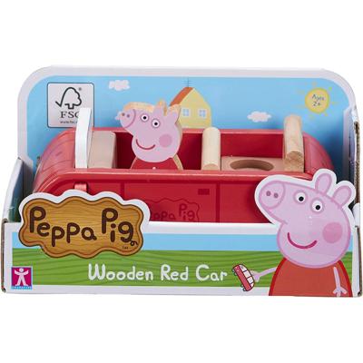 Peppa Pig Houten Auto + Peppa Pig Figuur Peppa Pig Houten Auto + Peppa Pig Figuur