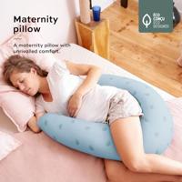 Babymoov B.love moederschap en borstvoeding kussen met ultra -fijne microbilles vulling - gemaakt in Europa, blauw - thumbnail
