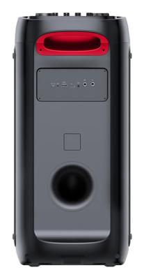 Kenwood AS-P400BT Portable Soundsystem + Licht Zwart/Rood