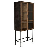 Dutchbone Vitrinekast Berlin 181 x 83cm - Hout - thumbnail