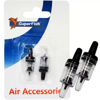 Superfish Lucht Terugslagventiel 2-pack - Geschikt voor 4/6mm Luchtslang, Veilig tegen Waterterugstroom - thumbnail