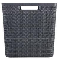 Curver Opbergmand Jute-Look 17L Antraciet - thumbnail