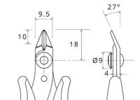 Piergiacomi Zijkniptang | 118 mm | Precisie | 1 stuks - PG-TR20M PG-TR20M - thumbnail