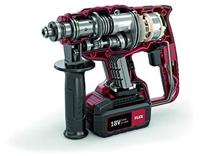 Flex CHE 18.0-EC C SDS-Plus-Accu-boorhamer 2.5 Ah, 5 Ah, 8 Ah Zonder accu