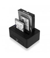 Docking stationDual Ewent AAACET0186 Dual 2.5"-3.5" USB 3.1 ABS Zwart - thumbnail