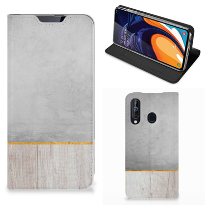 Samsung Galaxy A60 Book | Wallet Case | Wood Concrete