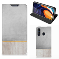 Samsung Galaxy A60 Book | Wallet Case | Wood Concrete - thumbnail