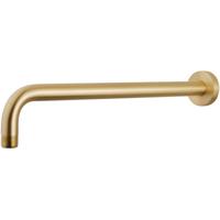 Wiesbaden Caral Douchearm met Muurbevestiging - 45cm - Geborsteld Messing - thumbnail