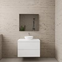 ACTIE BWS Badmeubel | Paris | Hoogglans Wit | 80 cm | met topplaat - thumbnail