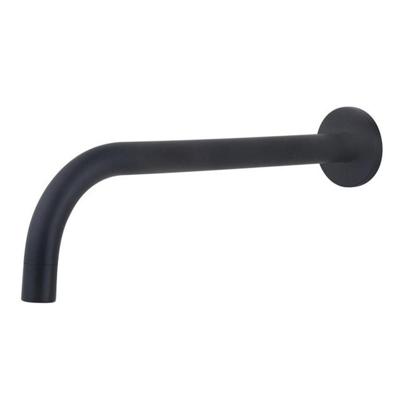 Wiesbaden Slim Line inbouw uitloop 25 cm messing zwart mat