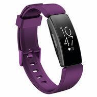 Fitbit Inspire 1 / HR / Ace 2 siliconen bandje met gesp - Maat: Large - paars - thumbnail