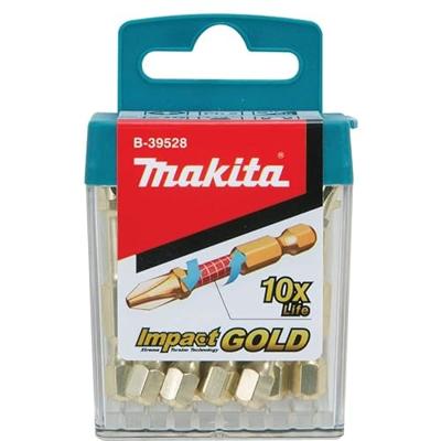Makita Accessoires Slagschroefbits PZ2x50mm - B-39540 - B-39540 Makita Accessoires Slagschroefbits PZ2x50mm - B-39540 - B-39540