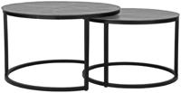LABEL51 Salontafel 'Grand' Set van 2 stuks, kleur Grijs - thumbnail