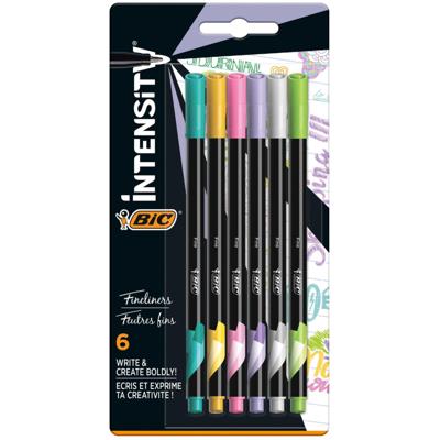 BIC intensity fineliners pastel, 6st.