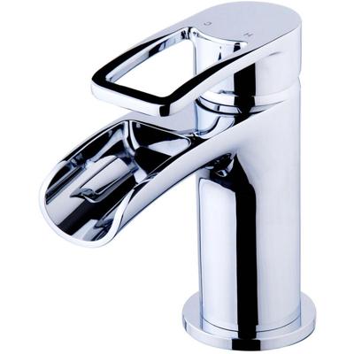 Xellanz Alegra Wastafelkraan Waterval met Clickwaste - Chroom