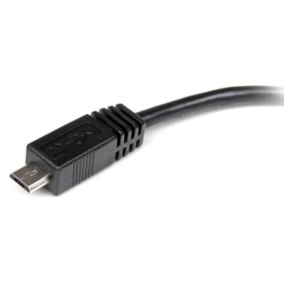 StarTech.com 15 cm micro-USB naar mini USB-adapterkabel – stekker/bus